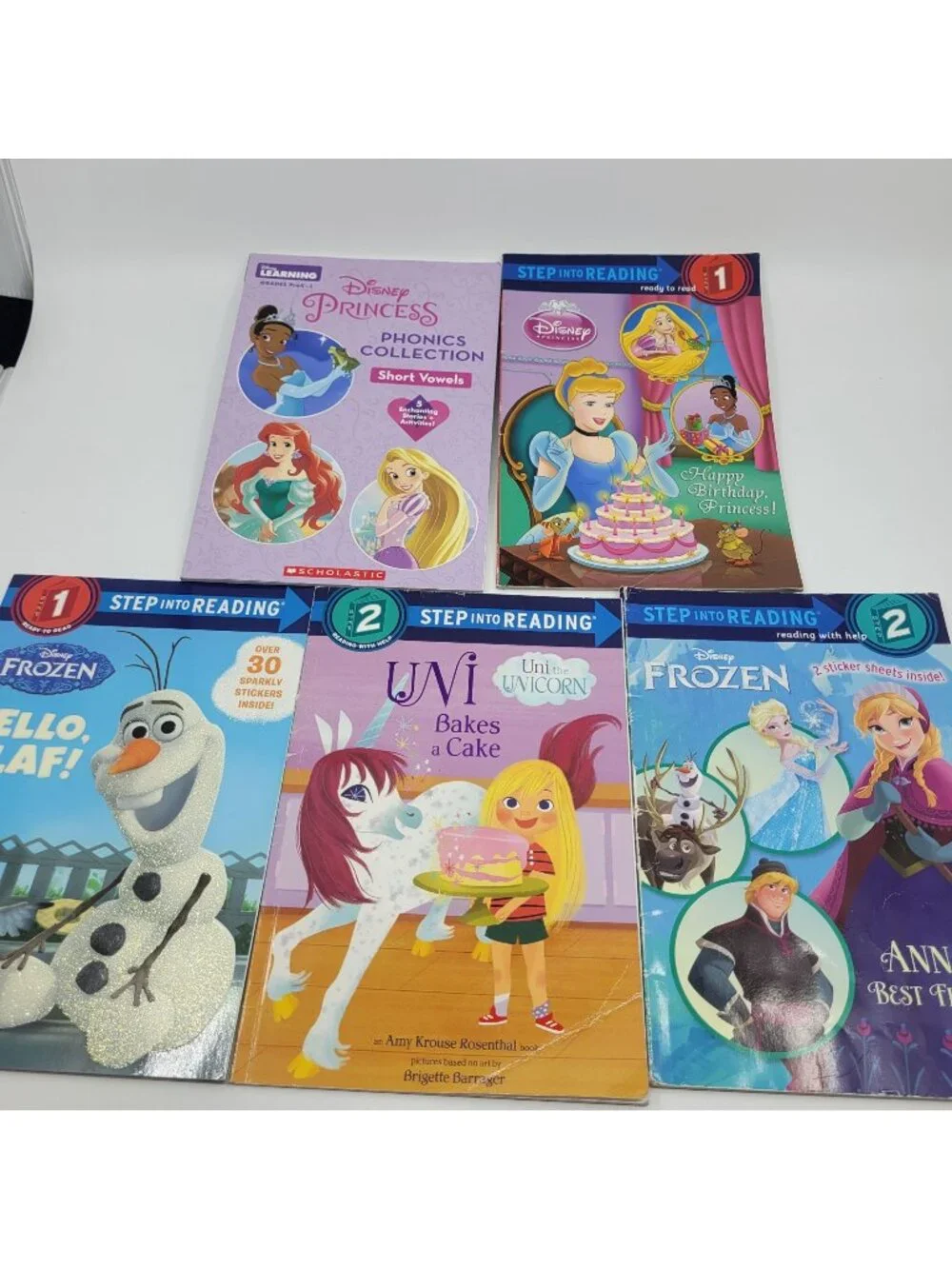 Disney Princess Beginning Readers Level 1 & 2 Lot of Children's Books - BK303